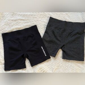 New Balance Black & Charcoal Bike Shorts XL